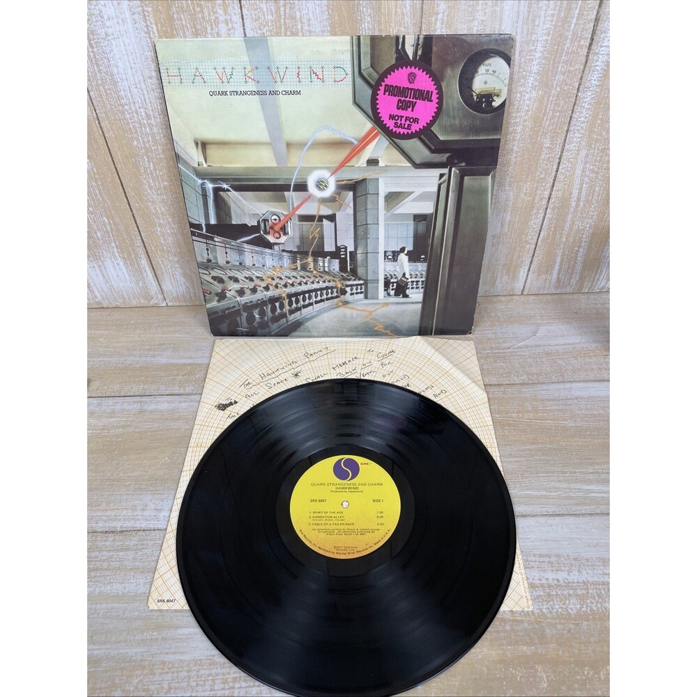 Hawkwind Quark Strangeness and Charm Vinyl Promotional LP Sire 1977 *EX